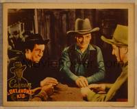 1d425 OKLAHOMA KID other company LC '39 great image of James Cagney & Humphrey Bogart gambling!