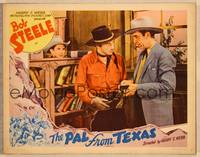 1d434 PAL FROM TEXAS LC '40 cowboy Bob Steele watches bad guys exchanging money!