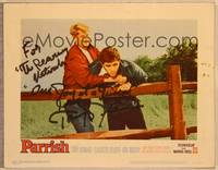 1d044 PARRISH signed LC #3 '61 by Troy Donahue, who's beating up Hampton Fancher III!
