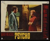 1d456 PSYCHO LC #6 '60 Alfred Hitchcock, great 2-shot of Anthony Perkins and Janet Leigh!