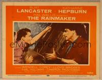 1d459 RAINMAKER LC #1 '56 great romantic close up of Burt Lancaster & Katharine Hepburn!