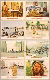 1e076 ALEX IN WONDERLAND 8 LCs '71 Donald Sutherland, Jeanne Moreau!