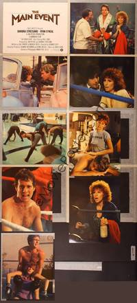 1e047 MAIN EVENT 9 color 11x14 stills '79 great images of Barbra Streisand with boxer Ryan O'Neal!