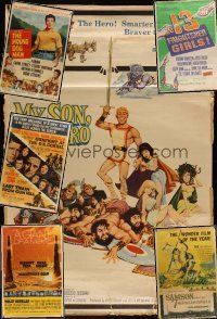 1f014 LOT OF 15 40x60s lot '59-'70 Surf Party, Hound Dog Man, 13 Frightened Girls, MacKenna's Gold!