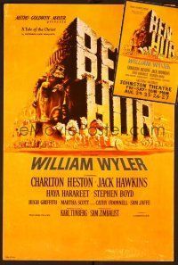 1f015 LOT OF 11 BEN-HUR HERALDS lot '60 Charlton Heston, William Wyler classic religious epic!