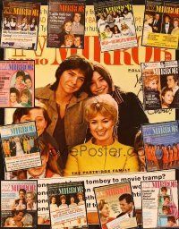 1f027 LOT OF 13 TV RADIO MIRROR MAGAZINES lot '69-72 Lucy, Partridge Family, Lennon sisters + more!