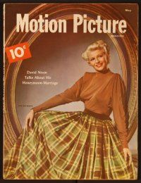 1f050 MOTION PICTURE magazine May 1948 full-length portrait of sexy blonde Rita Hayworth!