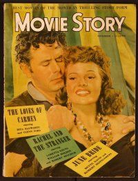 1f059 MOVIE STORY magazine November 1948 Rita Hayworth & Glenn Ford in The Loves of Carmen!