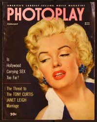 1f070 PHOTOPLAY magazine February 1953, sexy portrait of Marilyn Monroe in Niagara by Kornman!