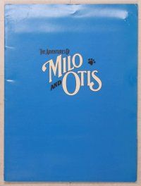 1f179 ADVENTURES OF MILO & OTIS presskit '89 wonderful cat & dog adventure!