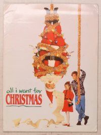 1f182 ALL I WANT FOR CHRISTMAS presskit '91 Leslie Nielsen as Santa Claus, Lauren Bacall