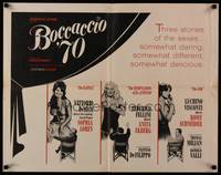 1g027 BOCCACCIO '70 1/2sh '62 sexy Loren, Ekberg & Schneider, plus Fellini, De Sica & Visconti!