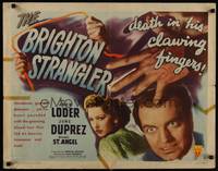 1g028 BRIGHTON STRANGLER style A 1/2sh '44 June Duprez, John Loder, death in his clawing fingers!