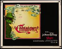 1g042 CHINATOWN int'l 1/2sh '74 great art of smoking Jack Nicholson & Faye Dunaway, Roman Polanski