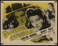 1g055 DOUBLE EXPOSURE style B 1/2sh '44 Chester Morris & Nancy Kelly, film noir!