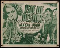 1g097 ISLE OF DESTINY 1/2sh R46 William Gargan, June Lang, Wallace Ford!