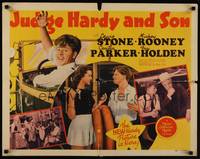 1g107 JUDGE HARDY & SON 1/2sh '39 Mickey Rooney as Andy Hardy, Lewis Stone!