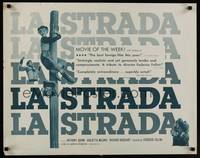 1g114 LA STRADA 1/2sh '56 Federico Fellini, Anthony Quinn, Giulietta Masina!