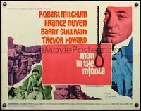1g134 MAN IN THE MIDDLE 1/2sh '64 Robert Mitchum, France Nuyen, Barry Sullivan, Trevor Howard!