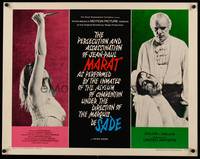 1g138 MARAT/SADE 1/2sh '67 the persecution and assassination of Jean-Paul performed by inmates!