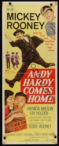 1h024 ANDY HARDY COMES HOME insert '58 Mickey Rooney & his son Teddy together for the first time!