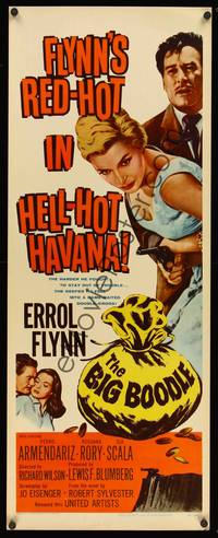 1h059 BIG BOODLE insert '57 Errol Flynn red-hot in Havana Cuba with sexy Rossana Rory!