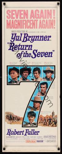 1h486 RETURN OF THE SEVEN insert '66 Yul Brynner reprises his role as master gunfighter!