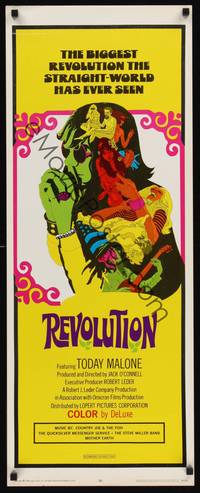 1h488 REVOLUTION insert '68 the biggest hippie revolution, really cool psychedelic art!