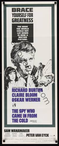 1h539 SPY WHO CAME IN FROM THE COLD insert '65 Richard Burton, Claire Bloom, from John Le Carre!