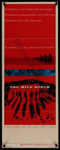 1h670 WILD BUNCH insert '69 Sam Peckinpah cowboy classic, William Holden & Ernest Borgnine!