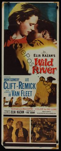 1h671 WILD RIVER insert '60 directed by Elia Kazan, Montgomery Clift embraces Lee Remick!