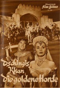 1j148 GOLDEN HORDE German program '52 Marvin Miller as Genghis Khan, Ann Blyth, many images!