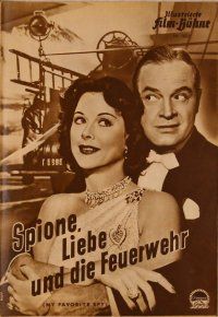 1j159 MY FAVORITE SPY German program '52 many different images of Bob Hope & sexy Hedy Lamarr!