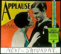 1j081 APPLAUSE glass slide '29 directed by Rouben Mamoulian, sexy Helen Morgan is a burlesque star!