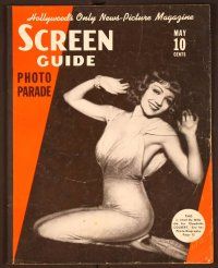 1j035 SCREEN GUIDE PHOTO-PARADE magazine May 1937 how DeMille made Claudette Colbert sexier!