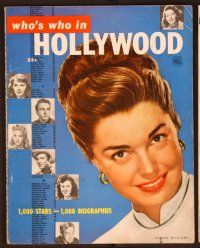 1j072 WHO'S WHO IN HOLLYWOOD magazine April-June 1949 pretty Esther Williams + 1,000 biographies!