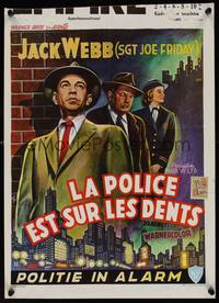 1k298 DRAGNET Belgian '54 Jack Webb as detective Joe Friday as you've never seen him before!
