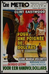 1k300 FISTFUL OF DOLLARS Belgian R70s Sergio Leone, different art of Clint Eastwood!