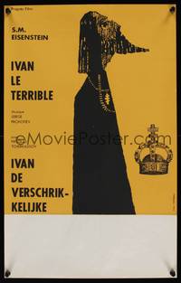 1k309 IVAN THE TERRIBLE PART ONE Belgian '44 Sergei Eisenstein biography, Starowiesski art!