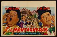1k337 SWISS MISS Belgian R50s wacky art of Stan Laurel & Oliver Hardy, Hal Roach!