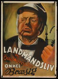 1k011 ONKEL BRASIG Danish '36 close up art of Otto Wernicke by Erik Frederiksen!