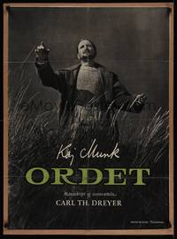 1k263 ORDET Danish '55 Carl Theodore Dreyer's Danish movie about religious intolerance!