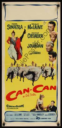 1k525 CAN-CAN Italian locandina '60 Frank Sinatra, Shirley MacLaine, Maurice Chevalier & Jourdan!