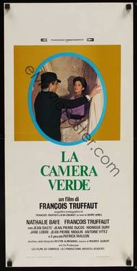 1k538 GREEN ROOM Italian locandina '78 Francois Truffaut's La Cambre Verte, c/u with Nathalie Baye!