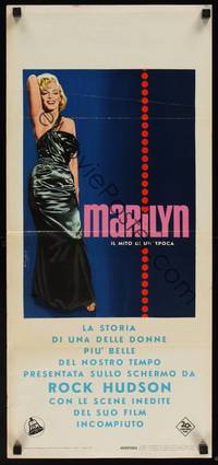 1k557 MARILYN Italian locandina '63 different full-length art of sexy young Monroe by Enzo Nistri!