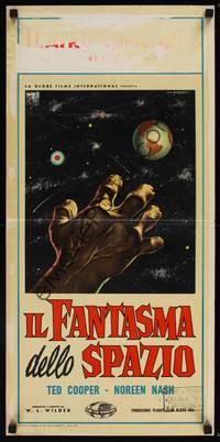 1k566 PHANTOM FROM SPACE Italian locandina 1958 great completely different art by Sandro Symeoni!