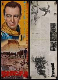 1k354 RIO GRANDE Japanese 10x28 R60s different close up of John Wayne, directed by John Ford!