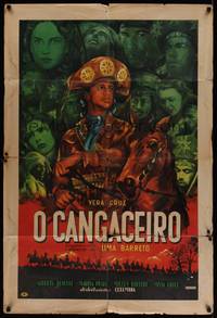 1m266 CANGACEIRO Brazilian '53 Lima Barreto's O Cangaceiro, cool Brazilian western, Francini art!
