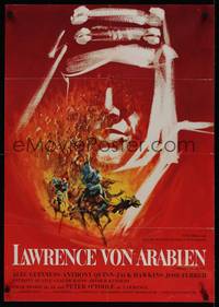 1m277 LAWRENCE OF ARABIA German '63 David Lean classic, wonderful completely different art!