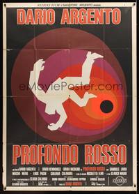 1m132 DEEP RED Italian 1p '75 Dario Argento's Profondo Rosso, cool completely different artwork!